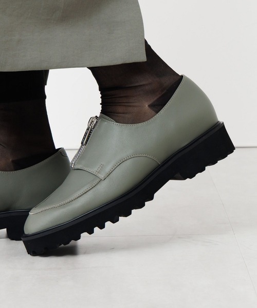 HIMIKO(ヒミコ)の「【HIMIKO】トラックソールセンタージップローファー/651325(ドレスシューズ・レディース・ブラック/カーキ/ガンメタ・25.5cm/23.0cm/25.0cm/24.5cm/24.0cm/23.5cm/22.5cm/22.0cm)」の12枚目の写真