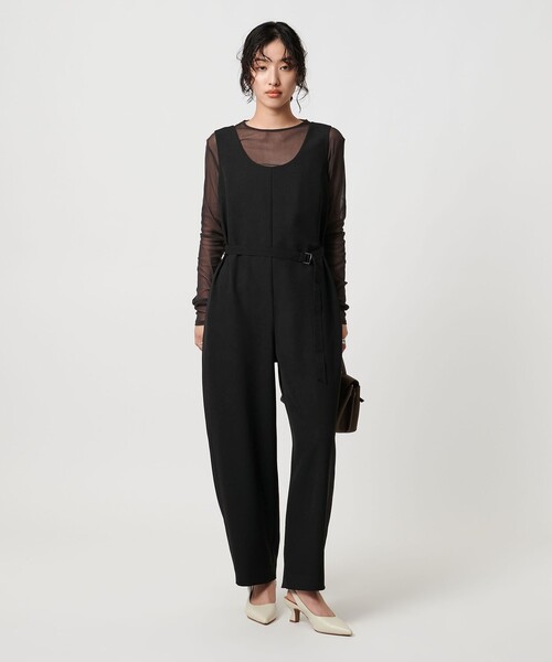 UNITED ARROWS（ユナイテッドアローズ）の「ウエストベルトオールインワン - ウォッシャブル -（つなぎ/オールインワン・レディース・ダークグレー/ブラック・36/38）」の19枚目の写真