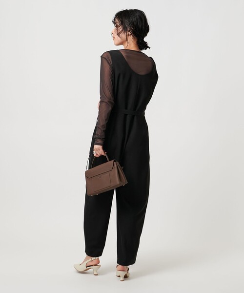 UNITED ARROWS（ユナイテッドアローズ）の「ウエストベルトオールインワン - ウォッシャブル -（つなぎ/オールインワン・レディース・ダークグレー/ブラック・36/38）」の18枚目の写真