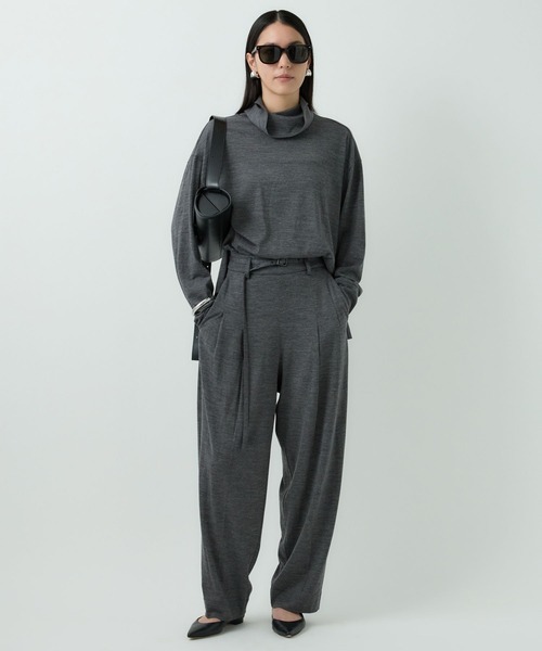 Chaos（カオス）の「Chaos(カオス)/◇佐藤佳菜子さんYouTube紹介◇　レダリーハイネックプルオーバー　【セットアップ可】（ニット/セーター・レディース・チャコール/ブラック/ネイビー・FREE）」の8枚目の写真