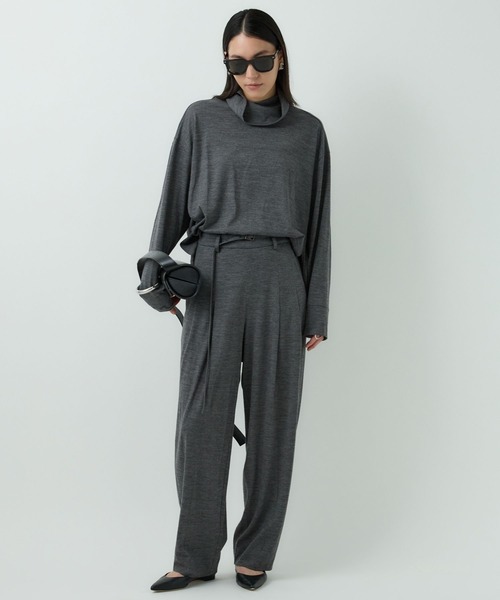 Chaos（カオス）の「Chaos(カオス)/◇佐藤佳菜子さんYouTube紹介◇　レダリーハイネックプルオーバー　【セットアップ可】（ニット/セーター・レディース・チャコール/ブラック/ネイビー・FREE）」の9枚目の写真