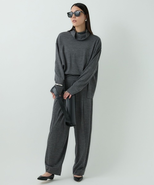 Chaos（カオス）の「Chaos(カオス)/◇佐藤佳菜子さんYouTube紹介◇　レダリーハイネックプルオーバー　【セットアップ可】（ニット/セーター・レディース・チャコール/ブラック/ネイビー・FREE）」の10枚目の写真