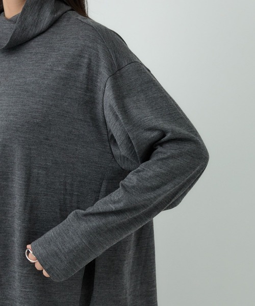 Chaos（カオス）の「Chaos(カオス)/◇佐藤佳菜子さんYouTube紹介◇　レダリーハイネックプルオーバー　【セットアップ可】（ニット/セーター・レディース・チャコール/ブラック/ネイビー・FREE）」の21枚目の写真