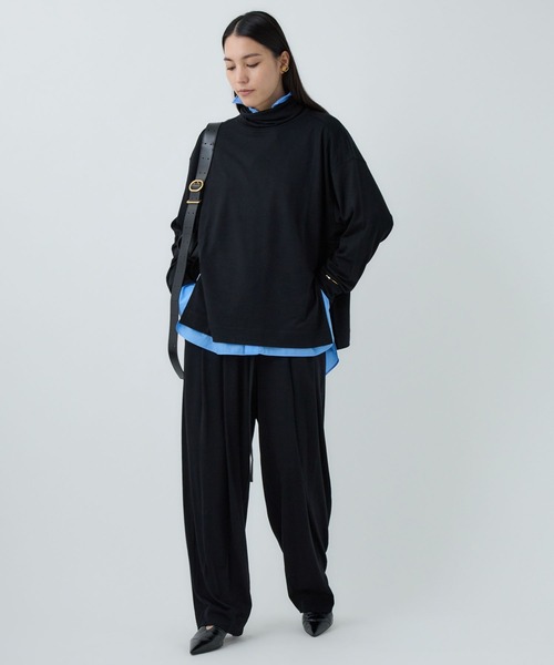 Chaos（カオス）の「Chaos(カオス)/◇佐藤佳菜子さんYouTube紹介◇　レダリーハイネックプルオーバー　【セットアップ可】（ニット/セーター・レディース・チャコール/ブラック/ネイビー・FREE）」の22枚目の写真