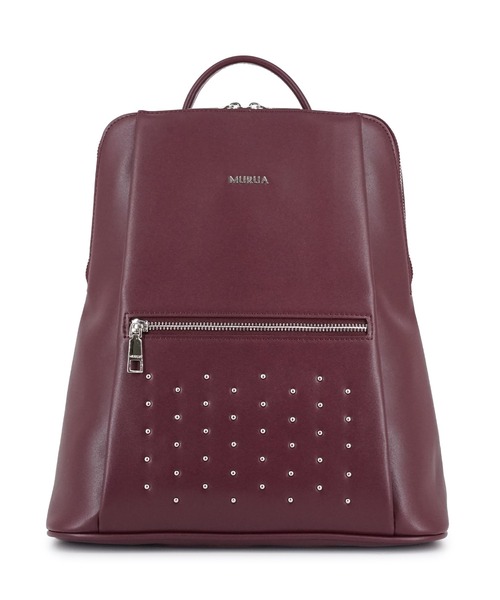 MURUA（ムルーア）の「MURUA(ムルーア)スクエアリュック MR-B1376 スタッズ（バックパック/リュック・レディース・ベージュ/ブラック/ワイン・FREE）」の14枚目の写真