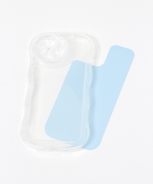 niko and...（ニコアンド）の「オリジナルニコロゴアクリルパーツ付きケース（iPhone14/15）（スマホケース/カバー・レディース・オレンジ/ライトブルー・0）」の4枚目の写真