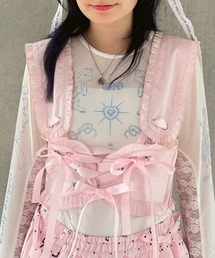 【ちゃり！】Candy Stripper ブラウス　リボントップス Candy Stripper（キャンディストリッパー）の「ANGELIC RIBBON