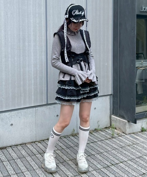 キャンディストリッパー ハーネスチュールベスト Candy Stripper｜FULL OF RIBBON HARNESS TULLE SKIRT | Rakuten