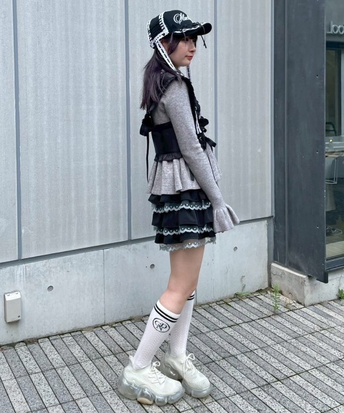 SATIN RIBBON ハーネス（その他トップス）｜Candy Stripper