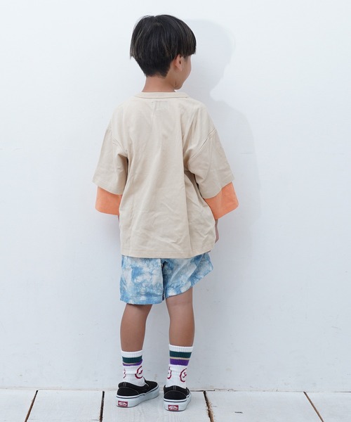 MARKEY'S(マーキーズ)の「レイヤードロンティー(Tシャツ/カットソー・キッズ・オフホワイト/ベージュ/ブラック/ラベンダー・90/100/110/120/130/140/150/80/95)」の20枚目の写真