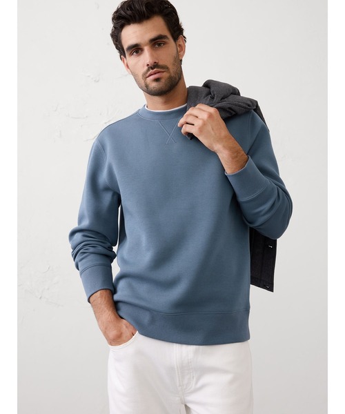 BANANA REPUBLIC FACTORY STORE（バナナリパブリック ファクトリーストア）の「BANANA REPUBLIC FACTORY STORE　　ソフトタッチスウェットシャツ・トレーナー（スウェット・メンズ・ネイビー/ベージュ/グレー/サックスブルー・L/XL/S/M）」の4枚目の写真