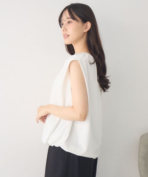 RETRO GIRL(レトロガール)の「ノースリーブゆるTEE(Tシャツ/カットソー・レディース・オフホワイト/ブラック系その他3/チャコールグレー・FREE)」の22枚目の写真