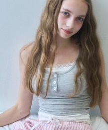 Mitch（ミッチ）の「レース付レイヤードタンクトップ/layered tank top with lace（タンクトップ）」