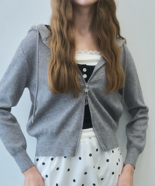 Birthday room(バースデイルーム)の「レース付レイヤードタンクトップ/layered tank top with lace(タンクトップ・レディース・ブラック/グレー・FREE)」の13枚目の写真