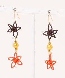 【Shin】[シン]藍染水引ピアス(MA)