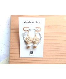 【Shin】[シン]藍染水引ピアス(MA)
