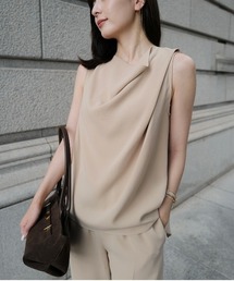 anuans | トリアセテートドレープブラウス(シャツ/ブラウス)