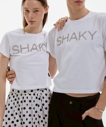 ESC STUDIO（イーエスシースタジオ）の「【ESC STUDIO】shaky t-shirt / 【イーエスシースタジオ】シェイキーロゴ半袖Tシャツ（Tシャツ/カットソー）」
