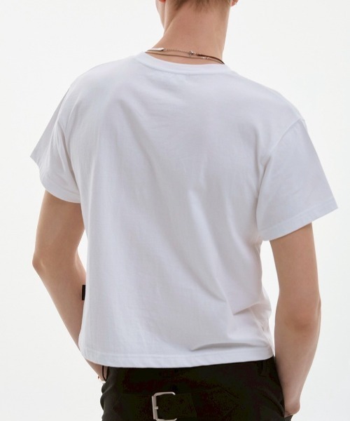 ESC STUDIO（イーエスシースタジオ）の「【ESC STUDIO】shaky t-shirt / 【イーエスシースタジオ】シェイキーロゴ半袖Tシャツ（Tシャツ/カットソー・メンズ・ホワイト・M/S）」の9枚目の写真