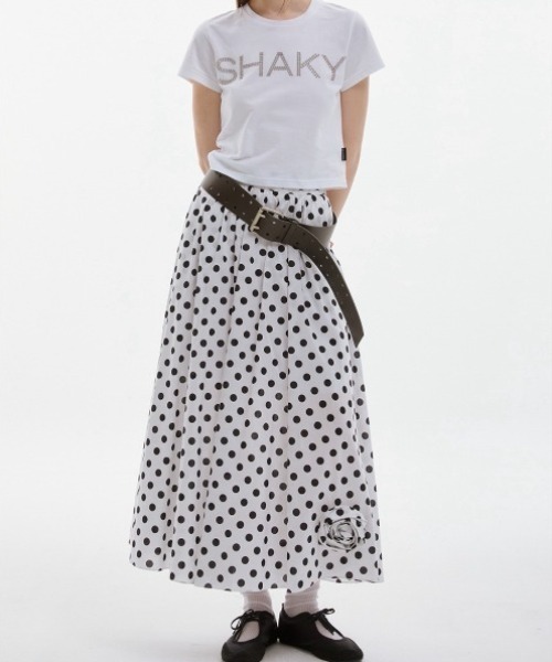 ESC STUDIO（イーエスシースタジオ）の「【ESC STUDIO】shaky t-shirt / 【イーエスシースタジオ】シェイキーロゴ半袖Tシャツ（Tシャツ/カットソー・メンズ・ホワイト・M/S）」の6枚目の写真