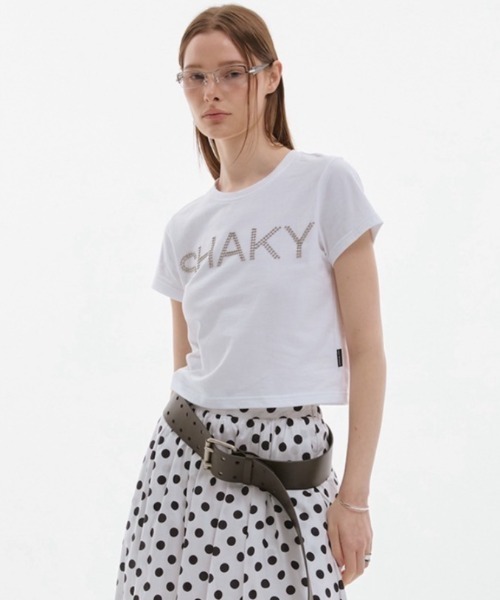 ESC STUDIO（イーエスシースタジオ）の「【ESC STUDIO】shaky t-shirt / 【イーエスシースタジオ】シェイキーロゴ半袖Tシャツ（Tシャツ/カットソー・メンズ・ホワイト・M/S）」の2枚目の写真