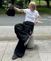 ESC STUDIO（イーエスシースタジオ）の「【ESC STUDIO】shaky t-shirt / 【イーエスシースタジオ】シェイキーロゴ半袖Tシャツ（Tシャツ/カットソー）」