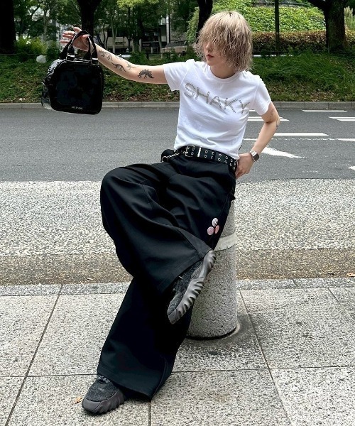 ESC STUDIO（イーエスシースタジオ）の「【ESC STUDIO】shaky t-shirt / 【イーエスシースタジオ】シェイキーロゴ半袖Tシャツ（Tシャツ/カットソー・メンズ・ホワイト・M/S）」の20枚目の写真