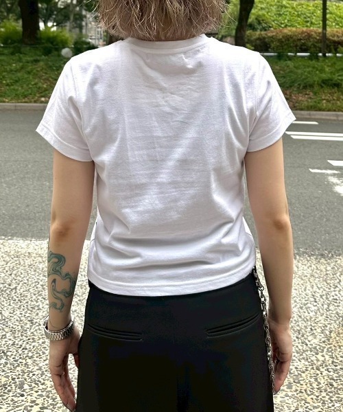 ESC STUDIO（イーエスシースタジオ）の「【ESC STUDIO】shaky t-shirt / 【イーエスシースタジオ】シェイキーロゴ半袖Tシャツ（Tシャツ/カットソー・メンズ・ホワイト・M/S）」の13枚目の写真