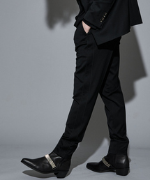 5351POUR LES HOMMES 切り替えレイヤードパンツ 黒/UW174 5351POUR LES HOMMES 切り替えレイヤードパンツ 黒/UW174