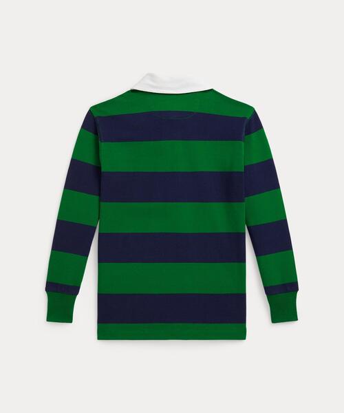 POLO RALPH LAUREN CHILDRENSWEAR(ポロ ラルフ ローレン チルドレンズウェア)の「ストライプド コットン ジャージー ラグビー シャツ(その他トップス・キッズ・マルチ・6/7/4/3)」の4枚目の写真