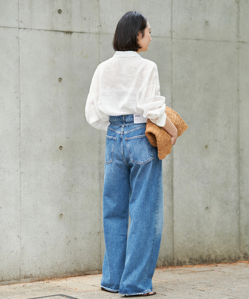 plage（プラージュ）の「《追加》RAMIE LYOCELL CROPPED シャツ 2（シャツ/ブラウス・レディース・ブラウン/ホワイト・FREE）」の10枚目の写真