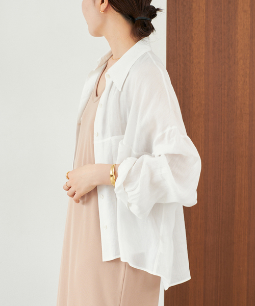 さやち　新品タグ付き　RAMIE LYOCELL CROPPED シャツ セール】《追加》RAMIE LYOCELL CROPPED シャツ 2（シャツ/ブラウス