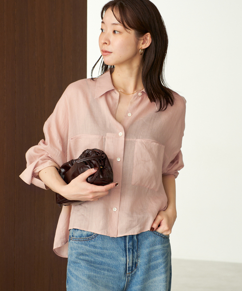 RAMIE LYOCELL CROPPED シャツ 追加》RAMIE LYOCELL CROPPED シャツ 2（シャツ/ブラウス