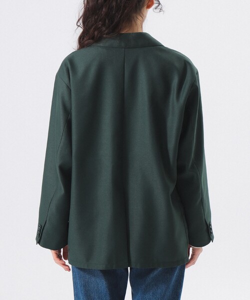 BEAMS BOY（ビームスボーイ）の「ポリエステル ツイル スリーボタン ジャケット（テーラードジャケット・レディース・ダークグリーン/ブルー系その他・0/1）」の13枚目の写真