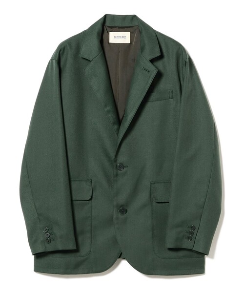 BEAMS BOY（ビームスボーイ）の「ポリエステル ツイル スリーボタン ジャケット（テーラードジャケット・レディース・ダークグリーン/ブルー系その他・0/1）」の17枚目の写真