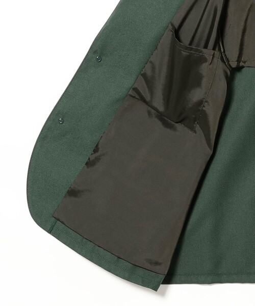 BEAMS BOY（ビームスボーイ）の「ポリエステル ツイル スリーボタン ジャケット（テーラードジャケット・レディース・ダークグリーン/ブルー系その他・0/1）」の18枚目の写真