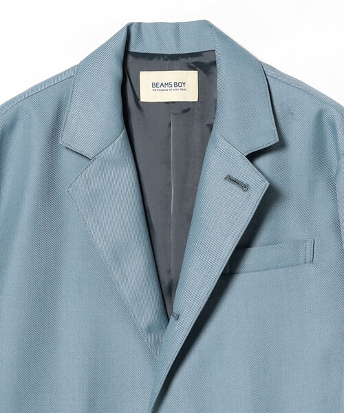 BEAMS BOY（ビームスボーイ）の「ポリエステル ツイル スリーボタン ジャケット（テーラードジャケット・レディース・ダークグリーン/ブルー系その他・0/1）」の22枚目の写真