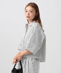BAYFLOW | ストライプリラックス半袖シャツ(シャツ/ブラウス)