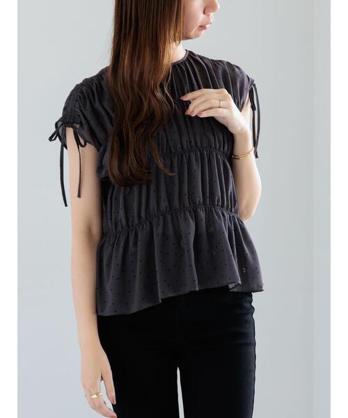 Te chichi（テチチ）の「ドットシャーリングブラウス（シャツ/ブラウス・レディース・ブラウン/チャコールグレー/ブラック・F）」の19枚目の写真