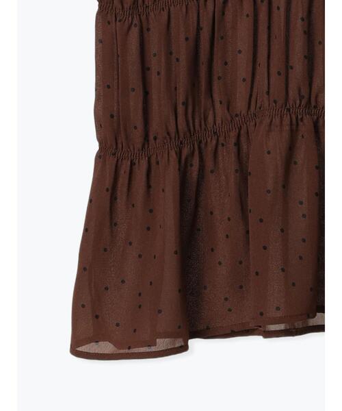 Te chichi（テチチ）の「ドットシャーリングブラウス（シャツ/ブラウス・レディース・ブラウン/チャコールグレー/ブラック・F）」の11枚目の写真