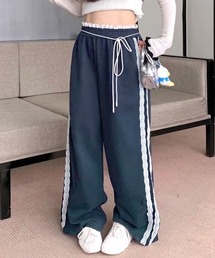 ウエストサイドレースワイドパンツ
