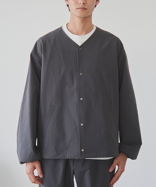 A.P.C ノーカラージャケット A.P.C. (アーペーセー) VESTE JEAN ENGINEER / ノーカラーデニム