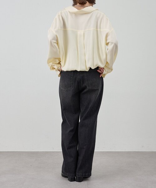 SHENERY（シーナリー）の「《サイズ展開》ビッグポケットシャツ（シャツ/ブラウス・レディース・カーキ/オフホワイト・38/36）」の5枚目の写真