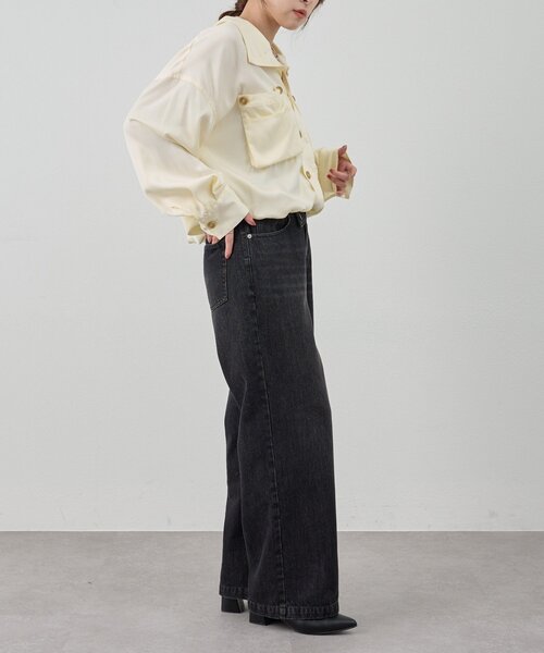 SHENERY（シーナリー）の「《サイズ展開》ビッグポケットシャツ（シャツ/ブラウス・レディース・カーキ/オフホワイト・38/36）」の7枚目の写真