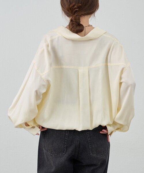 SHENERY（シーナリー）の「《サイズ展開》ビッグポケットシャツ（シャツ/ブラウス・レディース・カーキ/オフホワイト・38/36）」の11枚目の写真