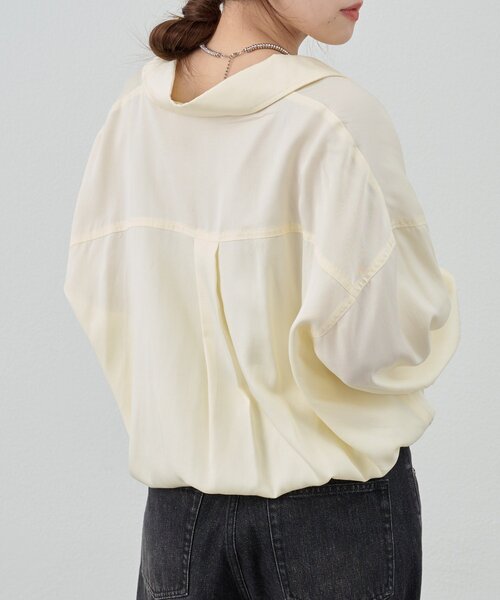 SHENERY（シーナリー）の「《サイズ展開》ビッグポケットシャツ（シャツ/ブラウス・レディース・カーキ/オフホワイト・38/36）」の12枚目の写真