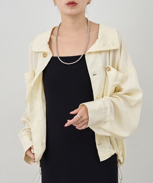 SHENERY（シーナリー）の「《サイズ展開》ビッグポケットシャツ（シャツ/ブラウス・レディース・カーキ/オフホワイト・38/36）」の19枚目の写真