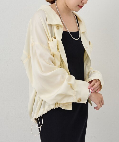 SHENERY（シーナリー）の「《サイズ展開》ビッグポケットシャツ（シャツ/ブラウス・レディース・カーキ/オフホワイト・38/36）」の20枚目の写真