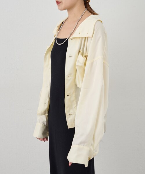 SHENERY（シーナリー）の「《サイズ展開》ビッグポケットシャツ（シャツ/ブラウス・レディース・カーキ/オフホワイト・38/36）」の22枚目の写真