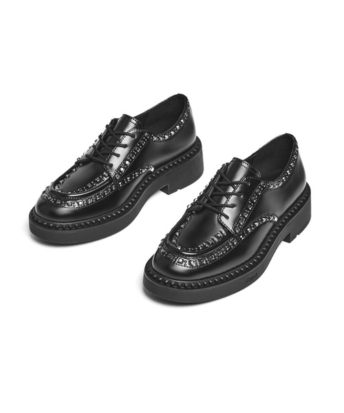 ASH（アッシュ）の「ASH/アッシュ【MAX】スタッズレースアップシューズ ドレスシューズ マニッシュ（ドレスシューズ・レディース・ブラック・35/39/38/37/36）」の5枚目の写真